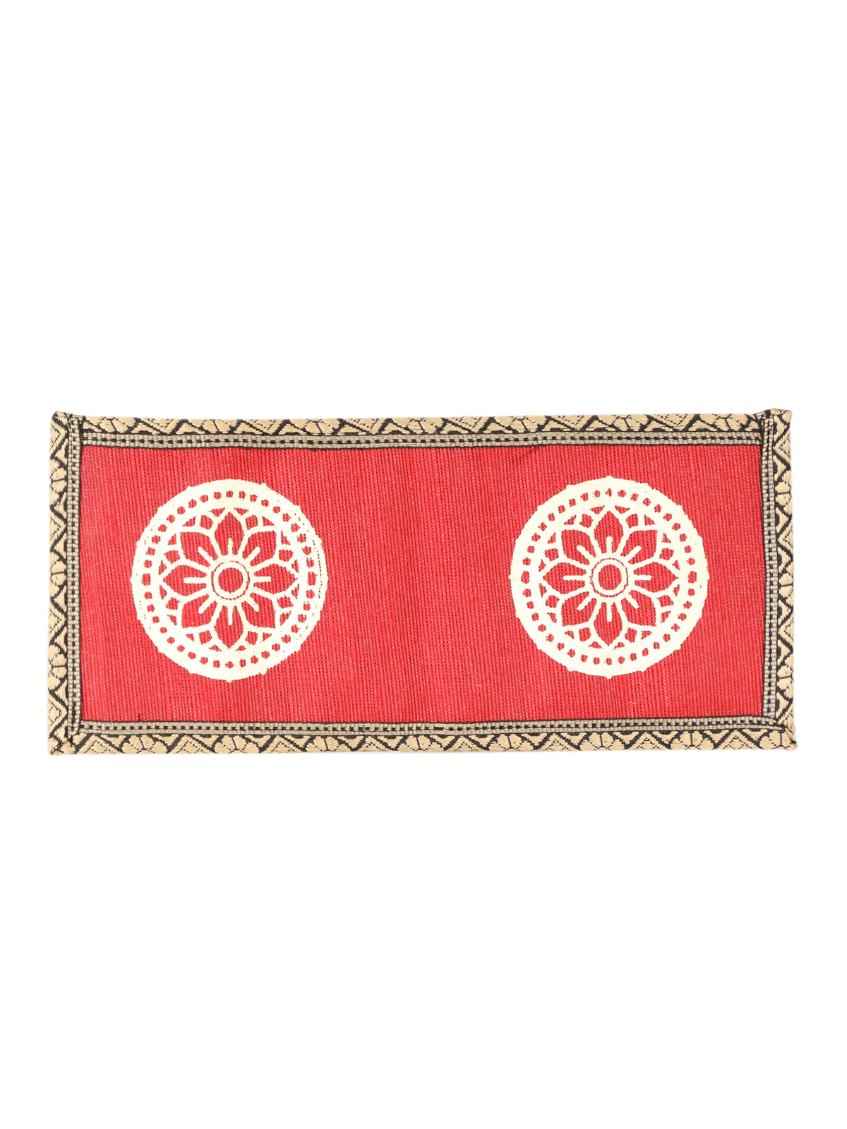 WALLET FLOWER MOTIF (A-120-BLACK)