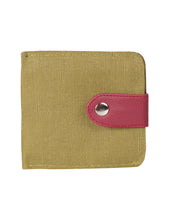 Load image into Gallery viewer, JUTE WALLET 2 FOLD FLAP (A-141-OLIVE GREEN)
