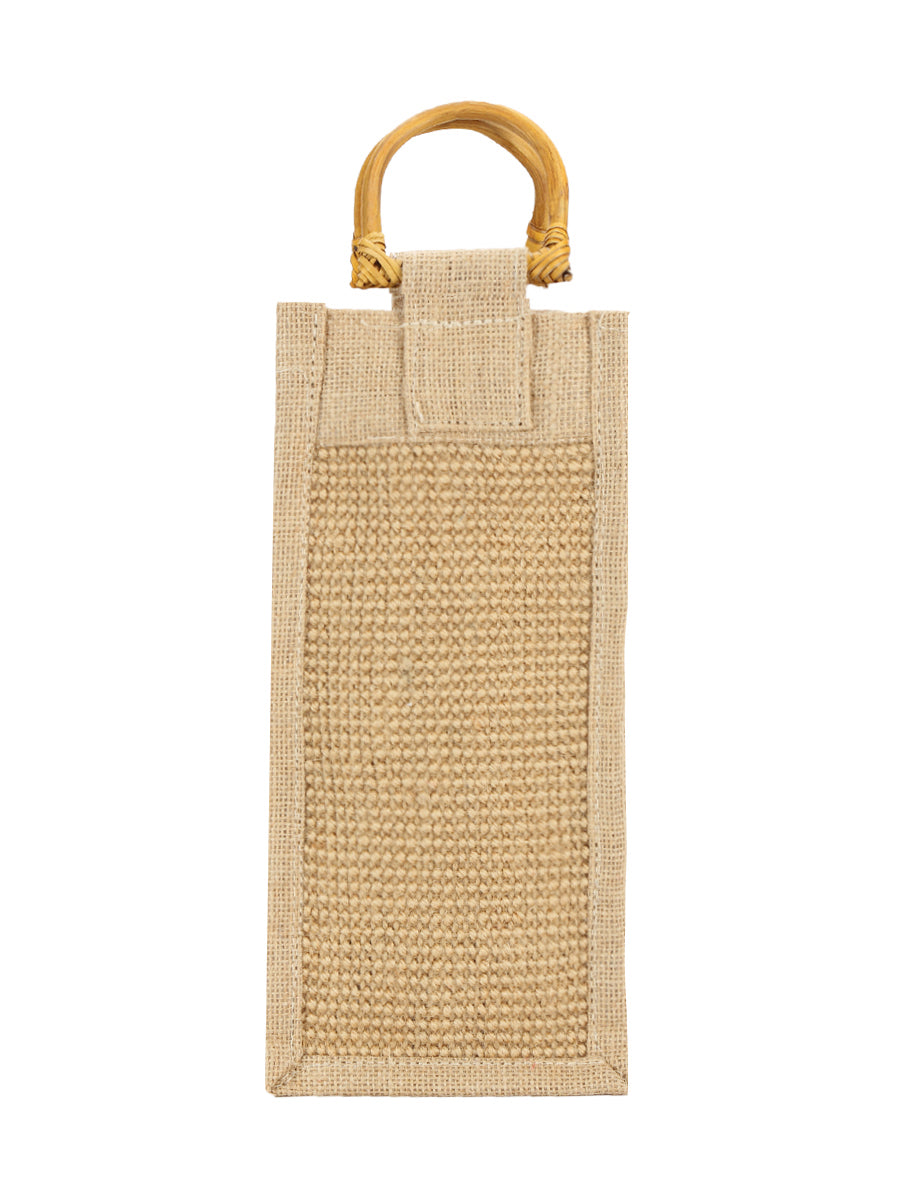 DOBBY BOTTLE BAG HALF LTR (B-005-NATURAL)