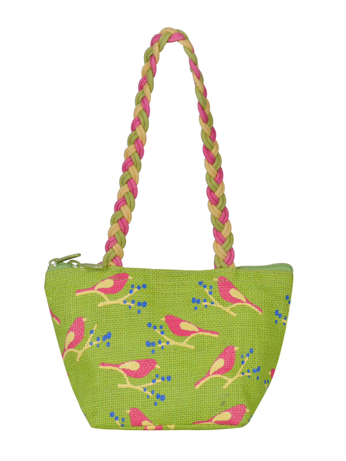 D LOCK SML BIRD PRINT (B-111-GREEN)