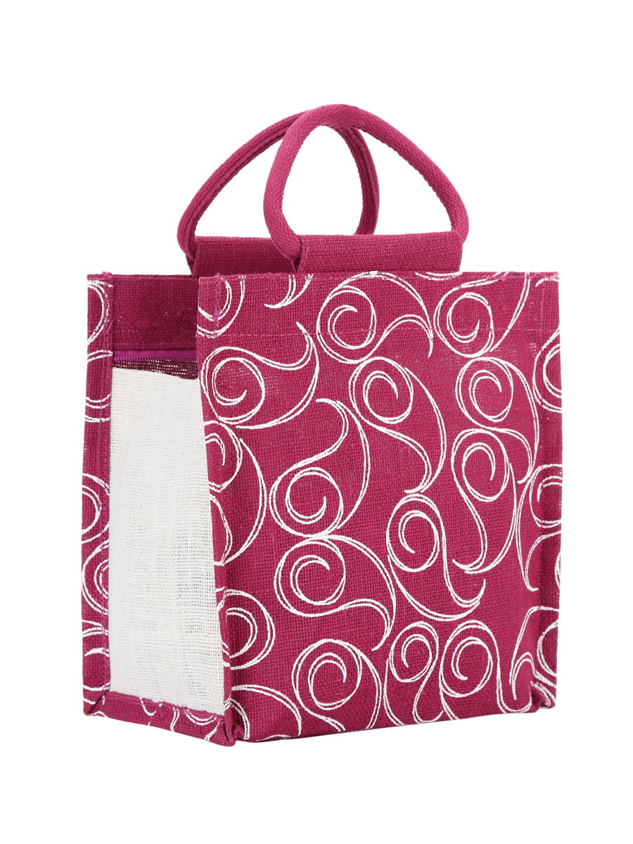 10 X 10 X 6 - ALL OVER ZIPPER LUNCH (B-022-BLACK)