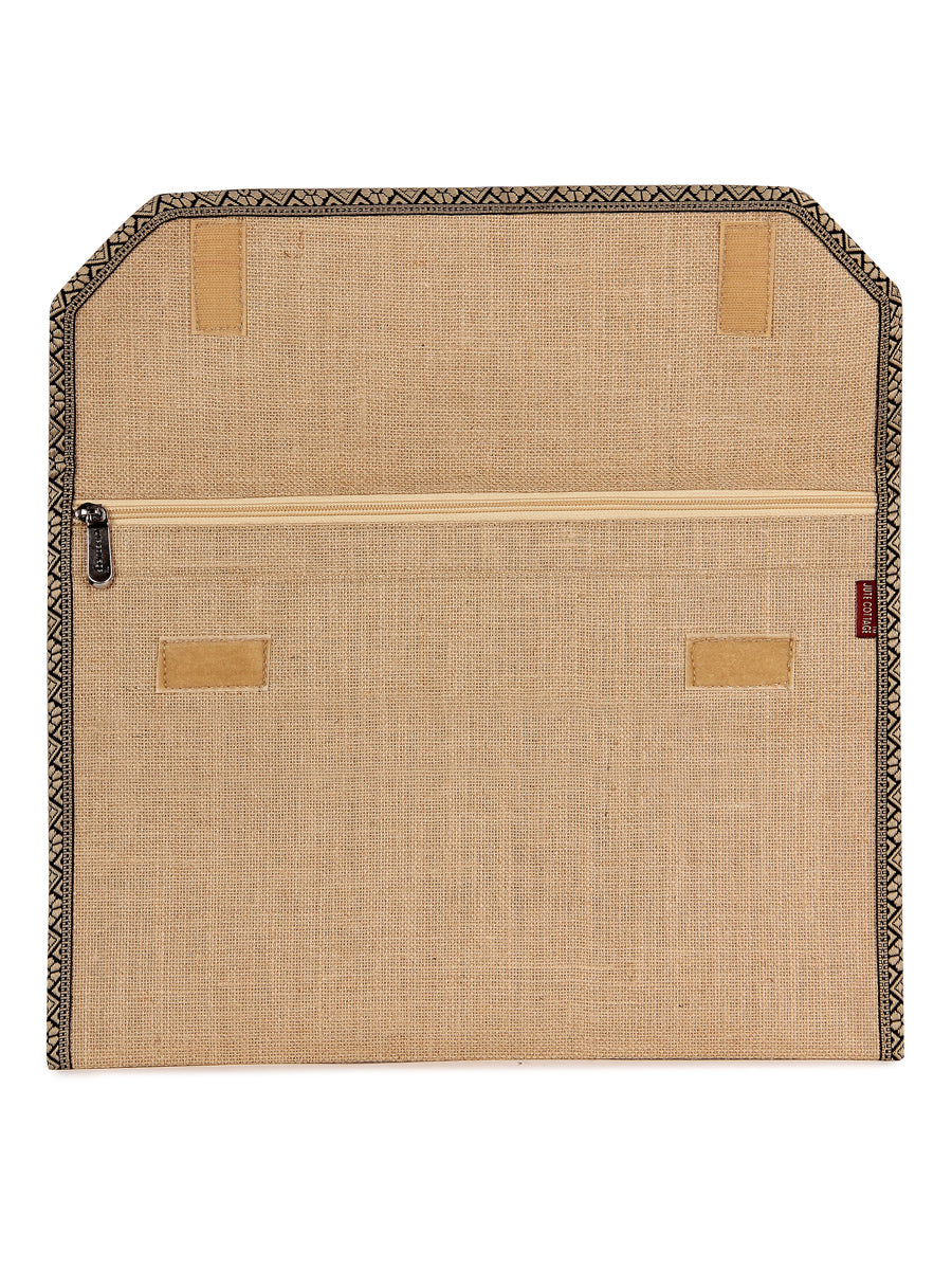 FOLDER WITH FULL FLAP ZIPPER (A-016-NATURAL)