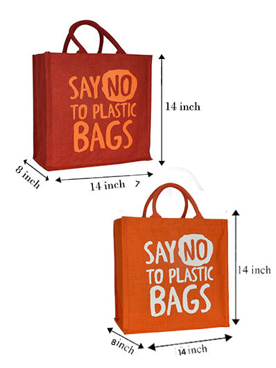 Combo of SAY NO 14X14 ZIPPER (B-200-ORANGE) and SAY NO 14X14 ZIPPER (B-200-RED)