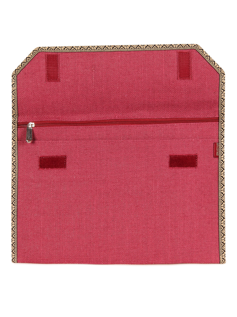 FOLDER WITH FULL FLAP ZIPPER (A-016-MAROON)