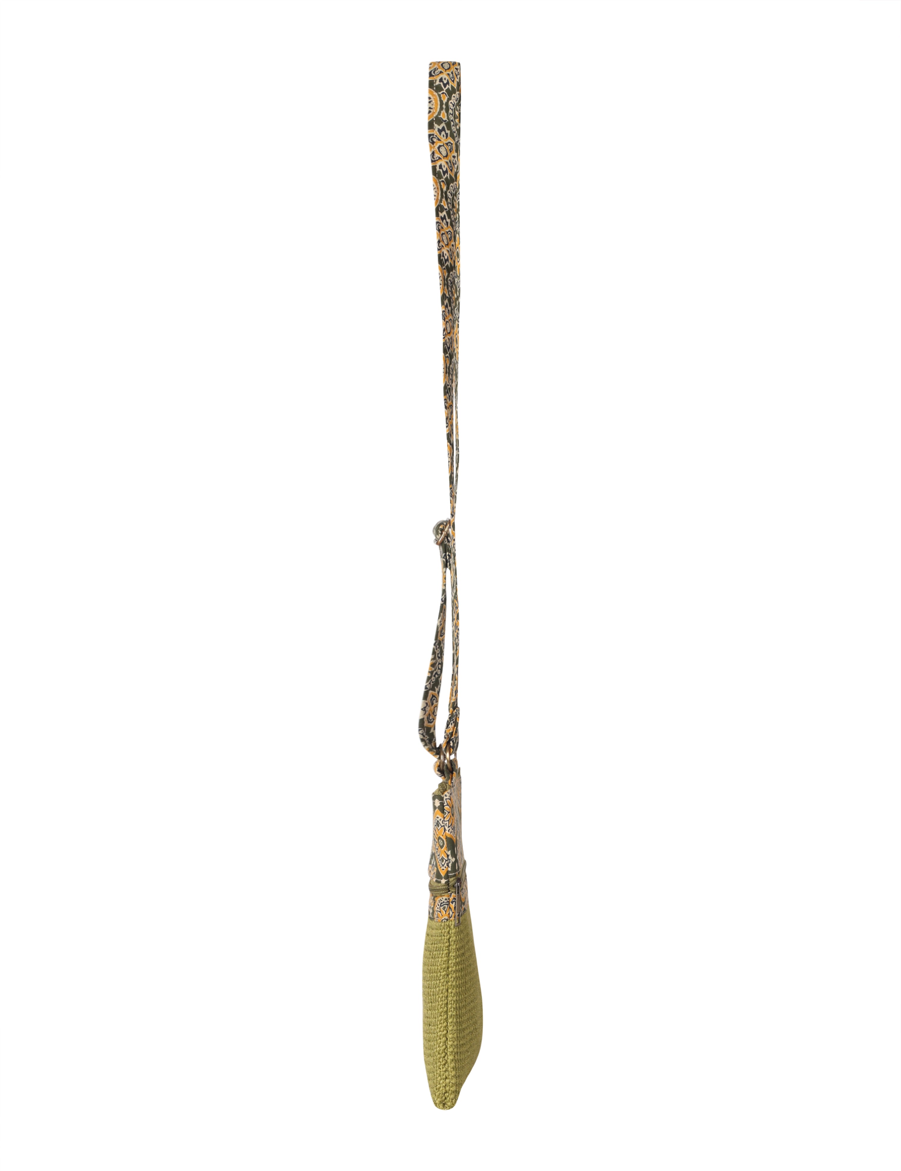 JUTE COTTAGE DOBBY SLING BAG SMALL, SUSTAINABLE, ECO-FRIENDLY, 100% GENUINE, STYLISH JUTE BAG (GREEN 9X7)