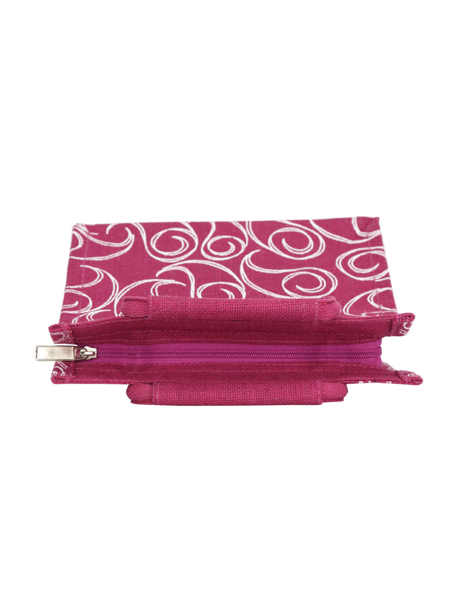 10 X 10 X 6 - ALL OVER ZIPPER LUNCH (B-022-HOT PINK)