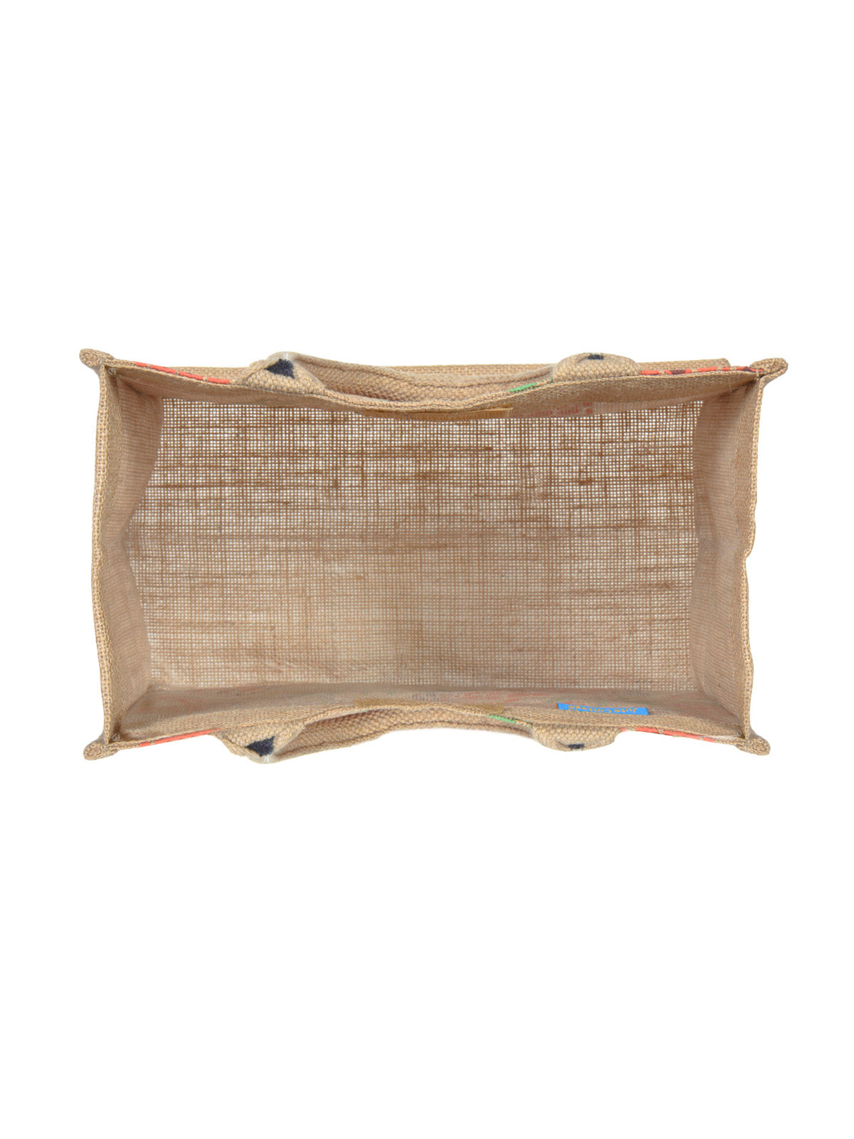 12 X 12 X 7 - PINEAPPLE PRINT LUNCH BAG (B-136-NATURAL)