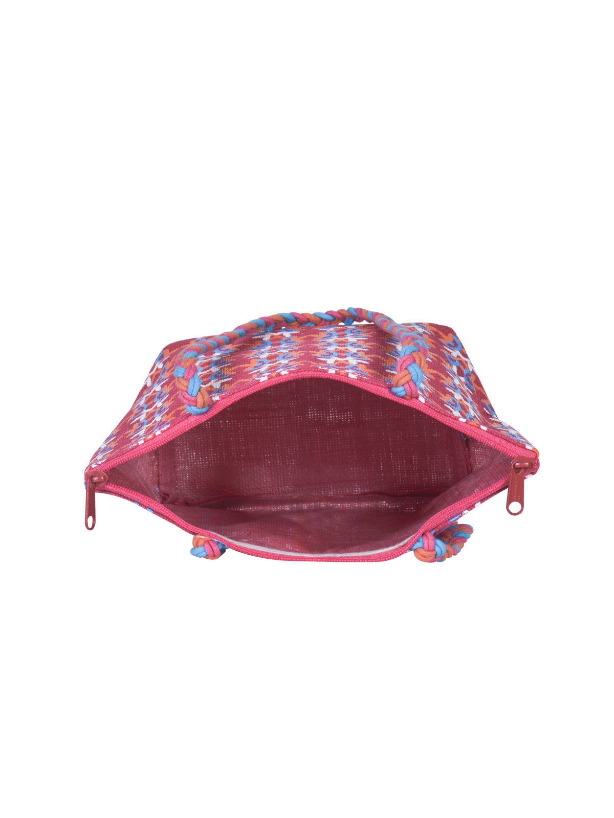 Mosaic Mini Wristlet jute bag Large(D-lock)