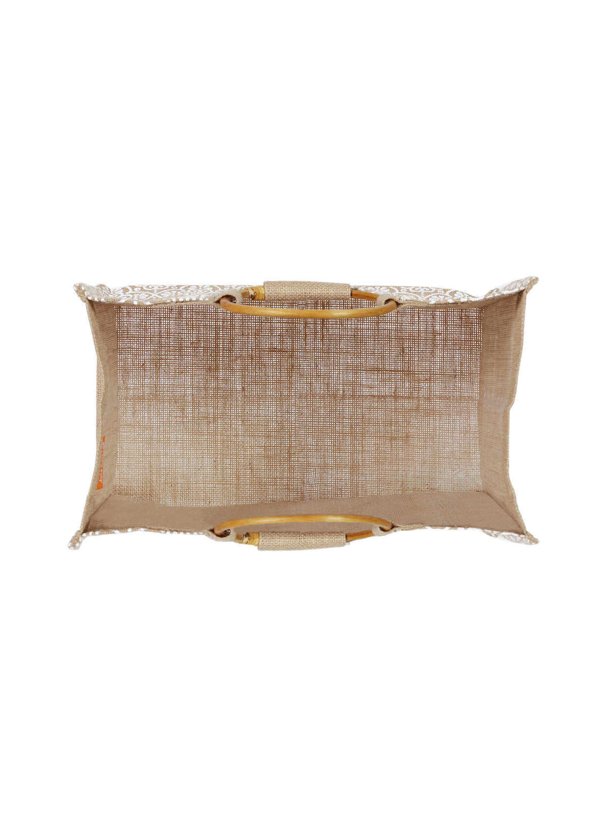 Mughal Print Cane Handle Lunch bag