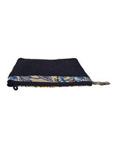 Load image into Gallery viewer, DOBBY KALAMKARI POUCH 2 ZIP (A-115-BLACK)
