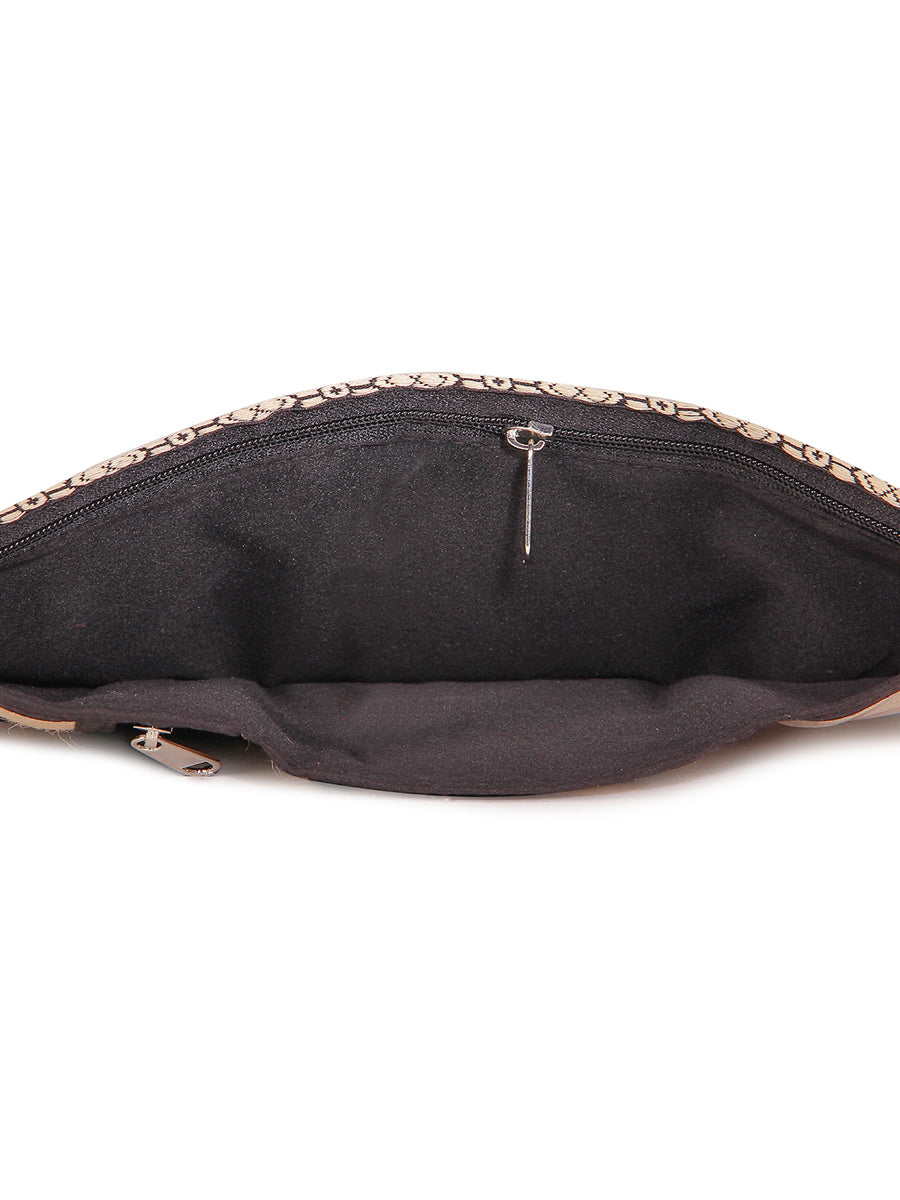 JUTE COTTAGE WALLET 3 FOLD, SUSTAINABLE, ECO-FRIENDLY, 100% GENUINE, STYLISH JUTE WALLET (BLACK 4.5X3.5)