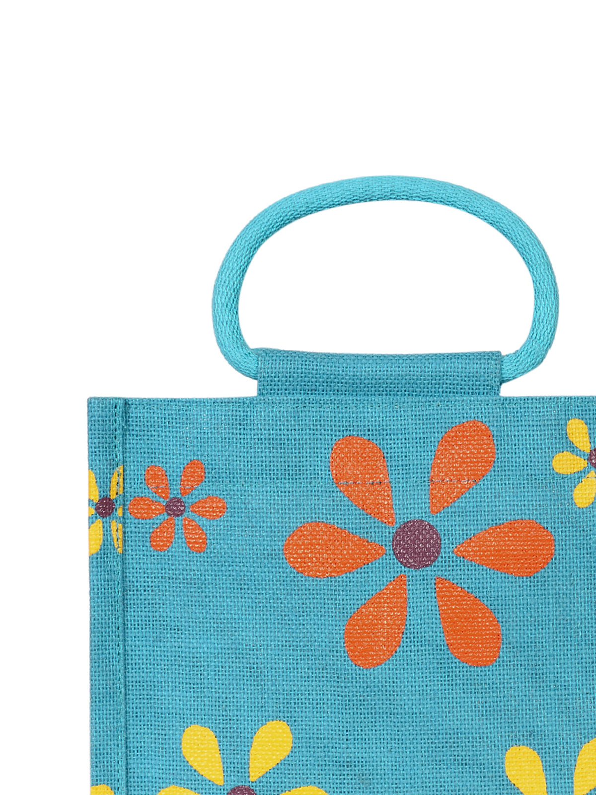 10 X 10 X 7 - MULTI FLOWER LUNCH (B-106-TURQUOISE BLUE)