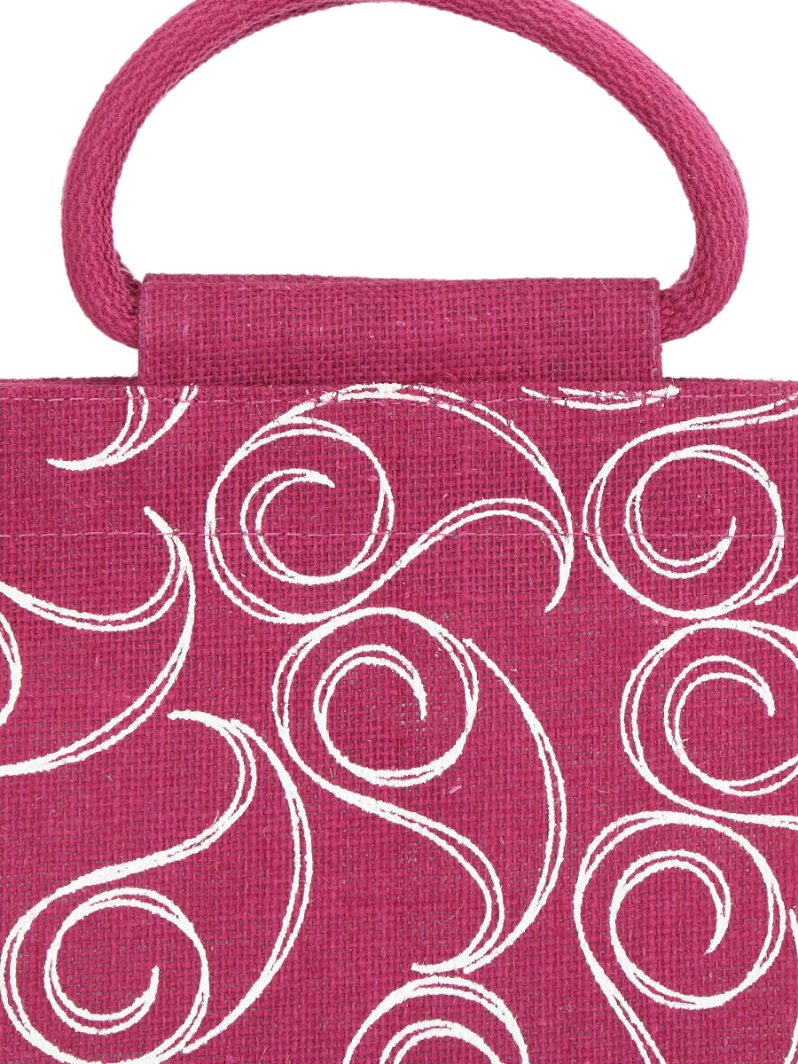 10 X 10 X 6 - ALL OVER ZIPPER LUNCH (B-022-HOT PINK)