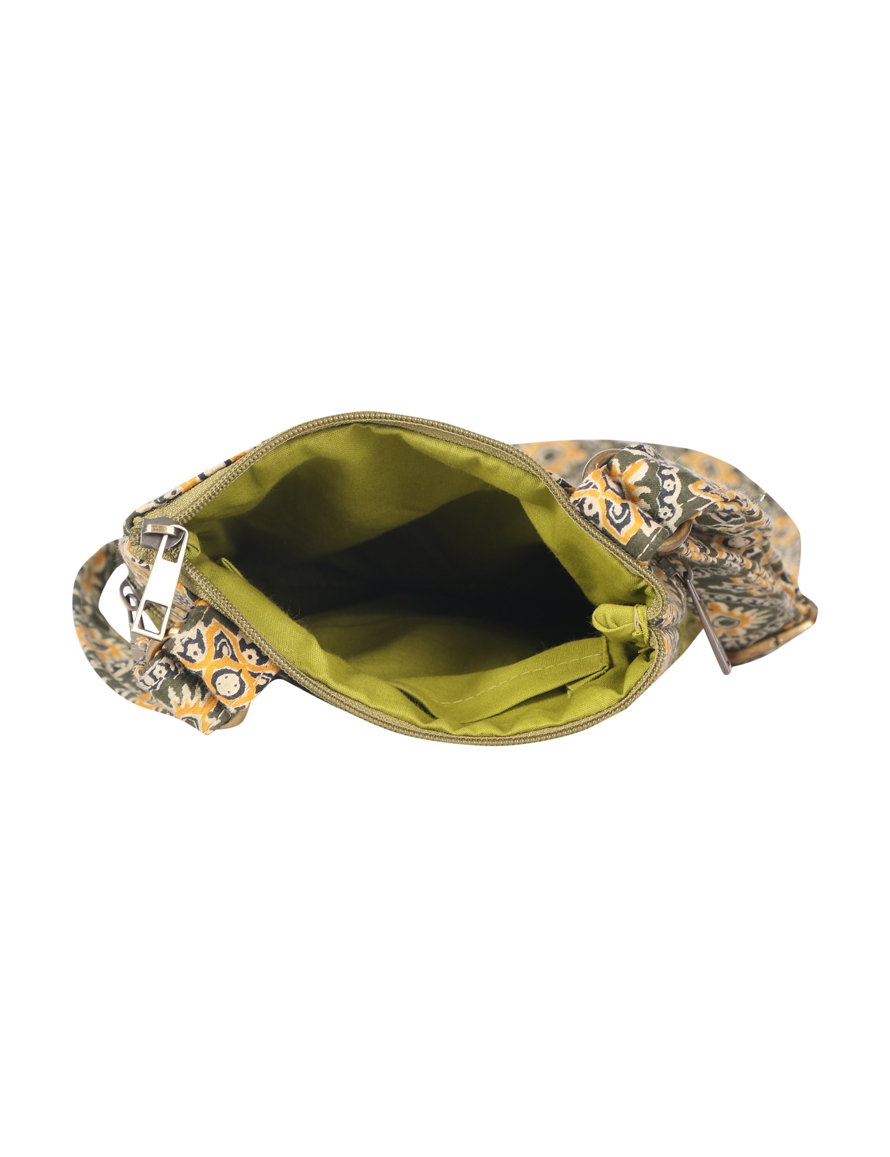 JUTE COTTAGE DOBBY SLING BAG SMALL, SUSTAINABLE, ECO-FRIENDLY, 100% GENUINE, STYLISH JUTE BAG (GREEN 9X7)