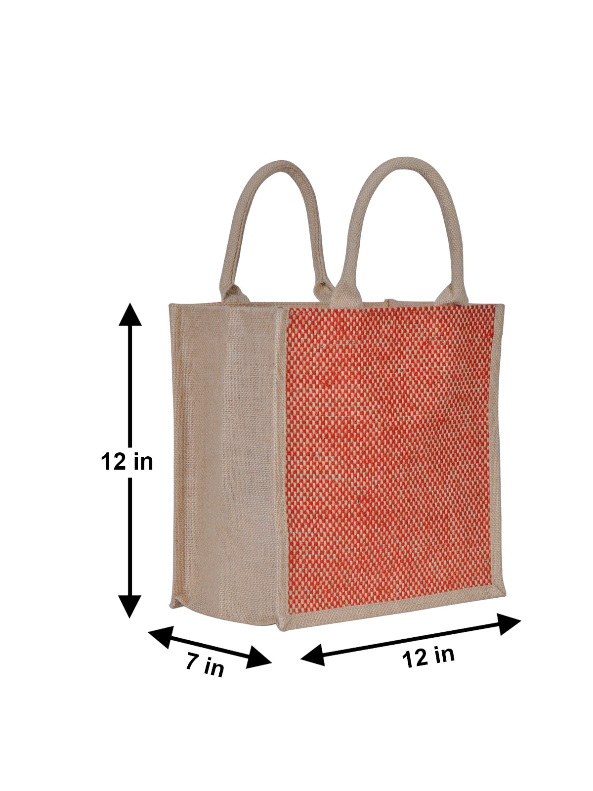 12 X 12 X 7 - MAT WEAVE LUNCH (B-147-RED)