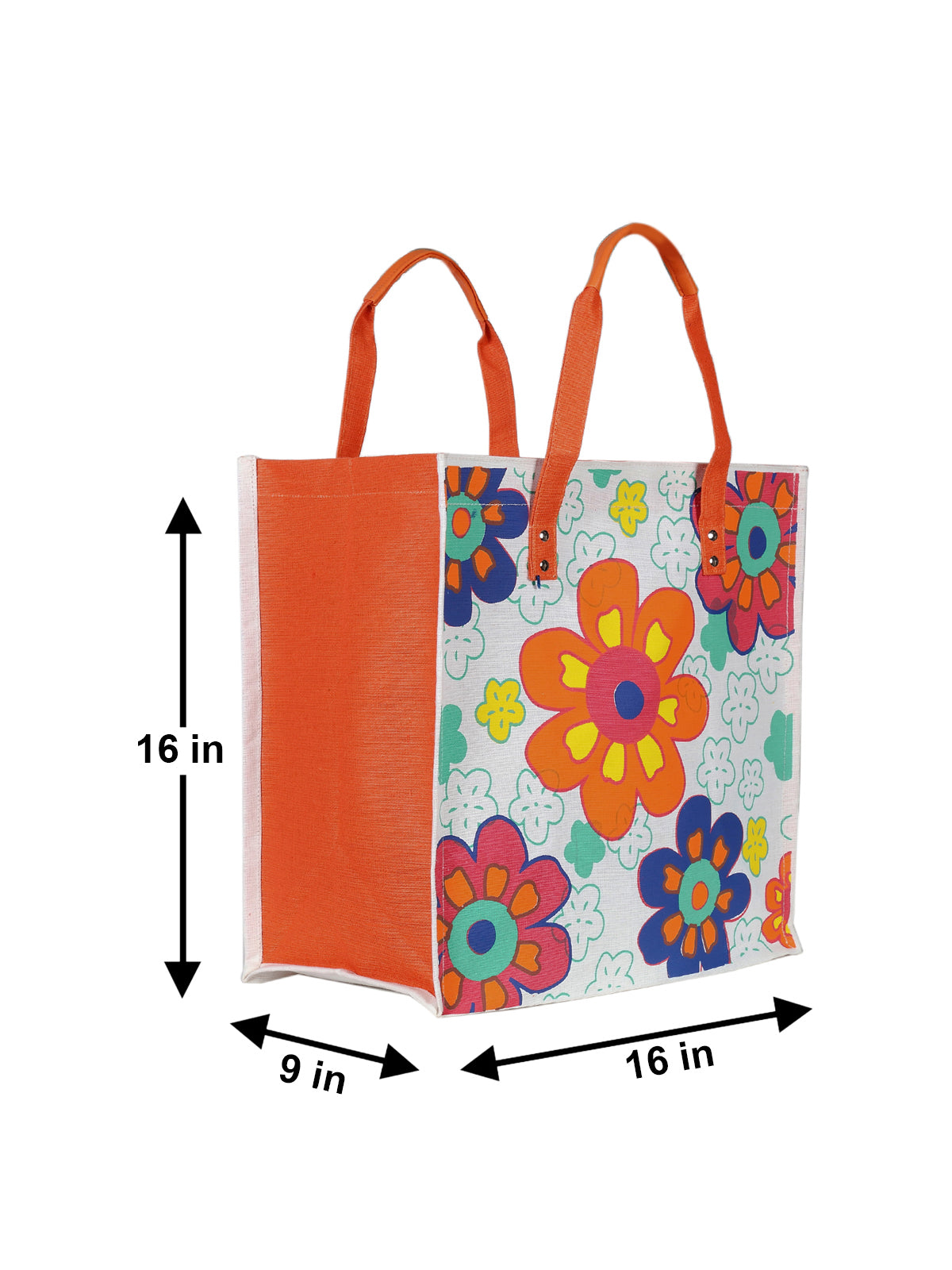 16 X 16 X 9 - MULTI FLOWER JUCO WITH BOTTOM BOARD (B-119-ORANGE)