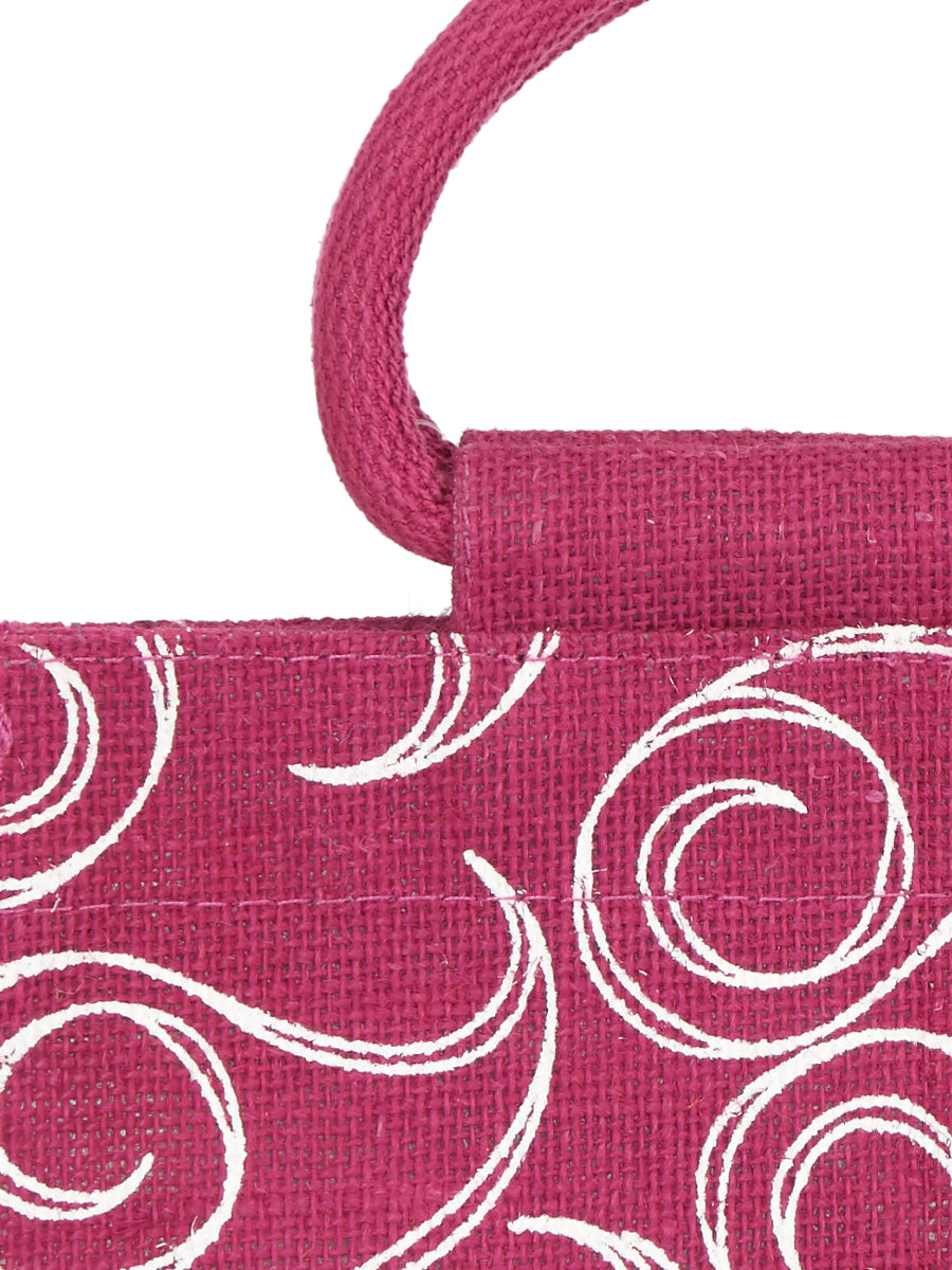 10 X 10 X 6 - ALL OVER ZIPPER LUNCH (B-022-HOT PINK)