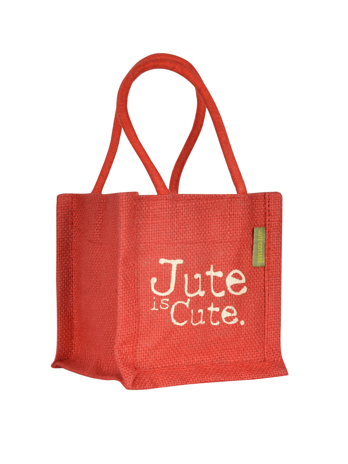 JUTE 5X5 COLOUR BAG (B-206-RED)
