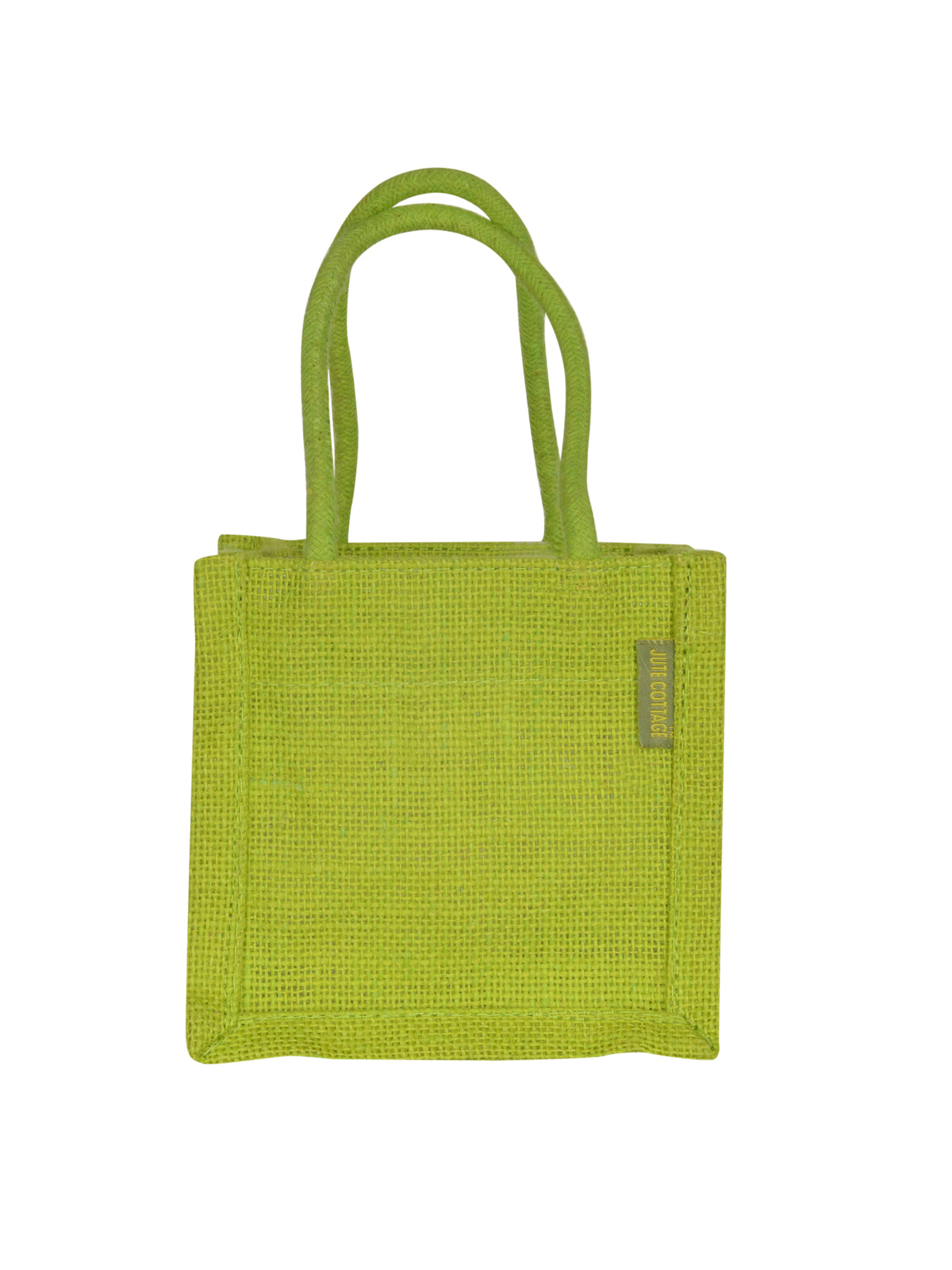 JUTE 5X5 COLOUR BAG (B-206-GREEN)