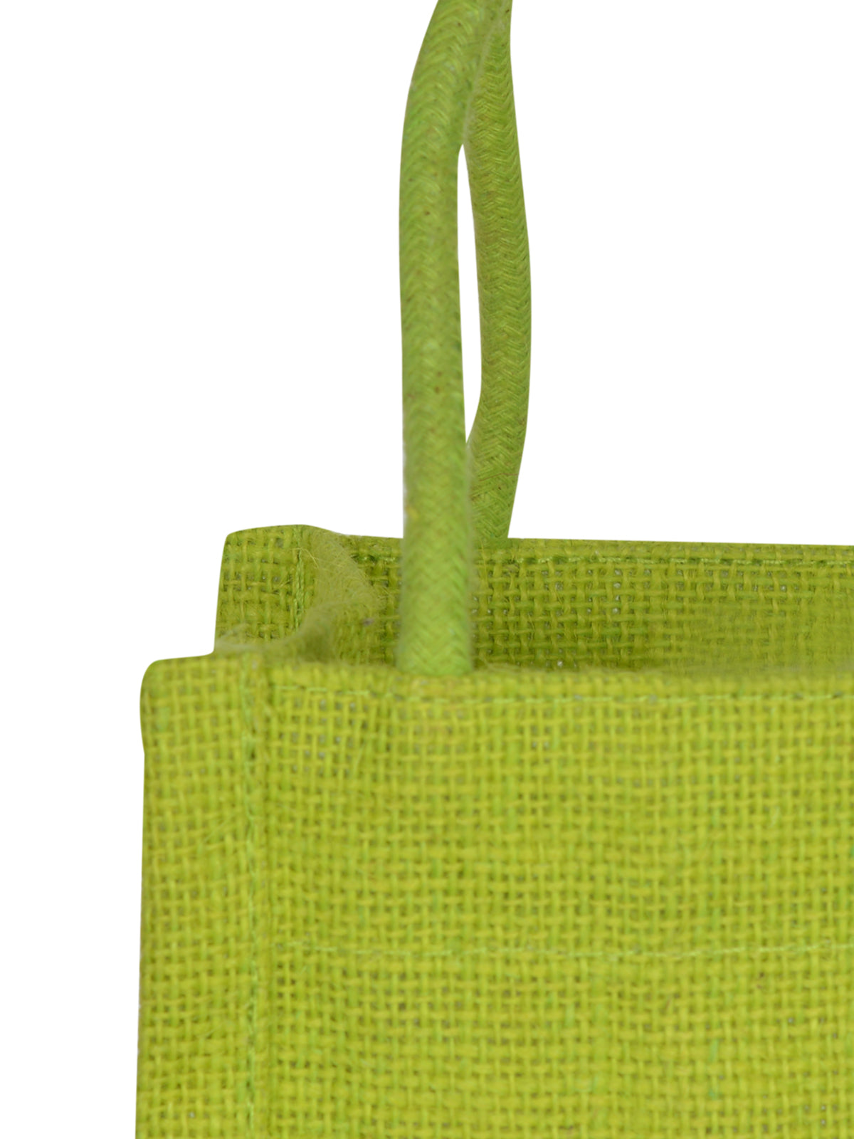 JUTE 5X5 COLOUR BAG (B-206-GREEN)
