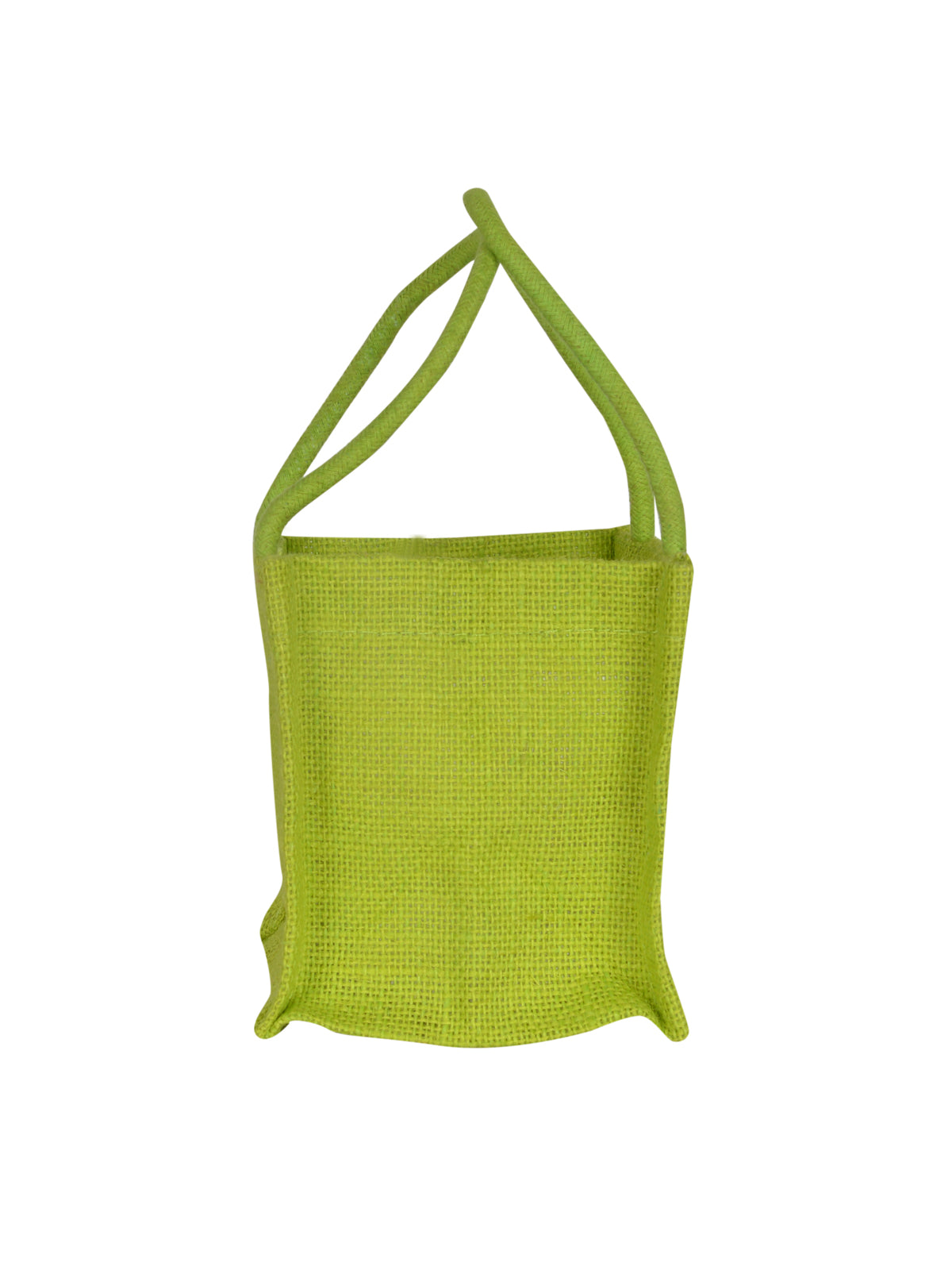 JUTE 5X5 COLOUR BAG (B-206-GREEN)