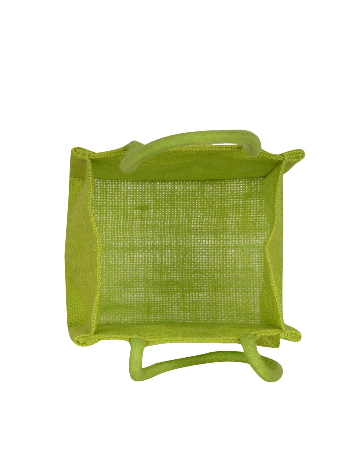 JUTE 5X5 COLOUR BAG (B-206-GREEN)