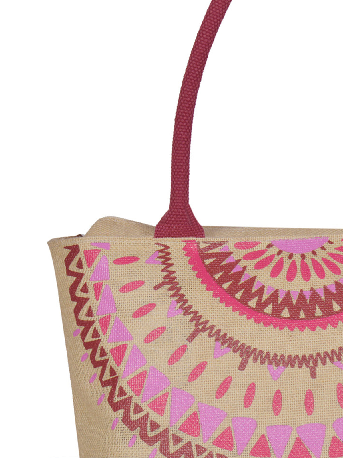 MANDALA NECK PRINT BAG (D-215-NATURAL)