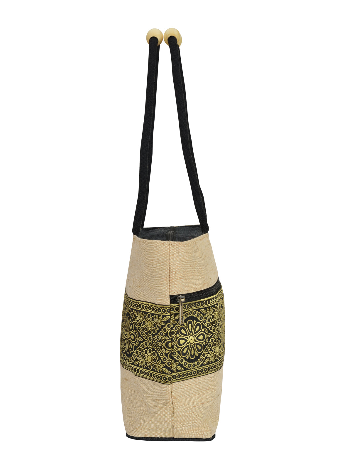 CENTRE LACE JUCO WITH FRONT POCKET (D-016-BLACK)