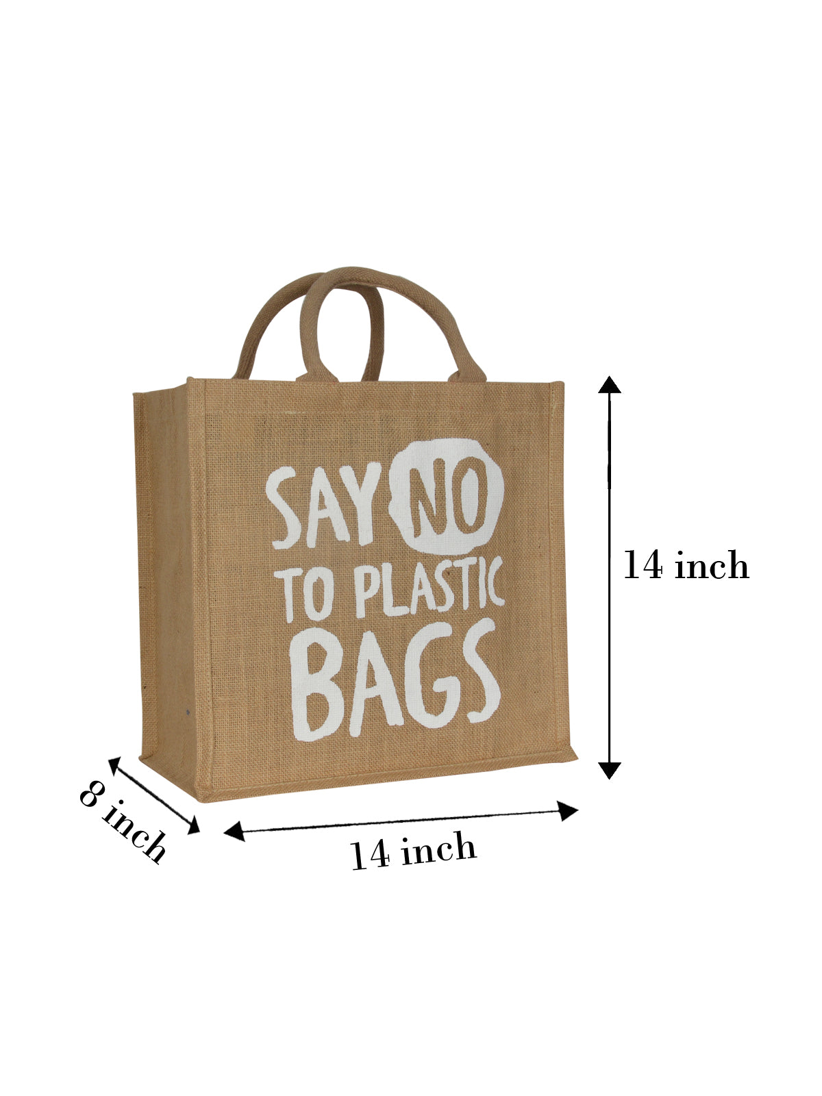 SAY NO 14X14 ZIPPER (B-200-NATURAL)