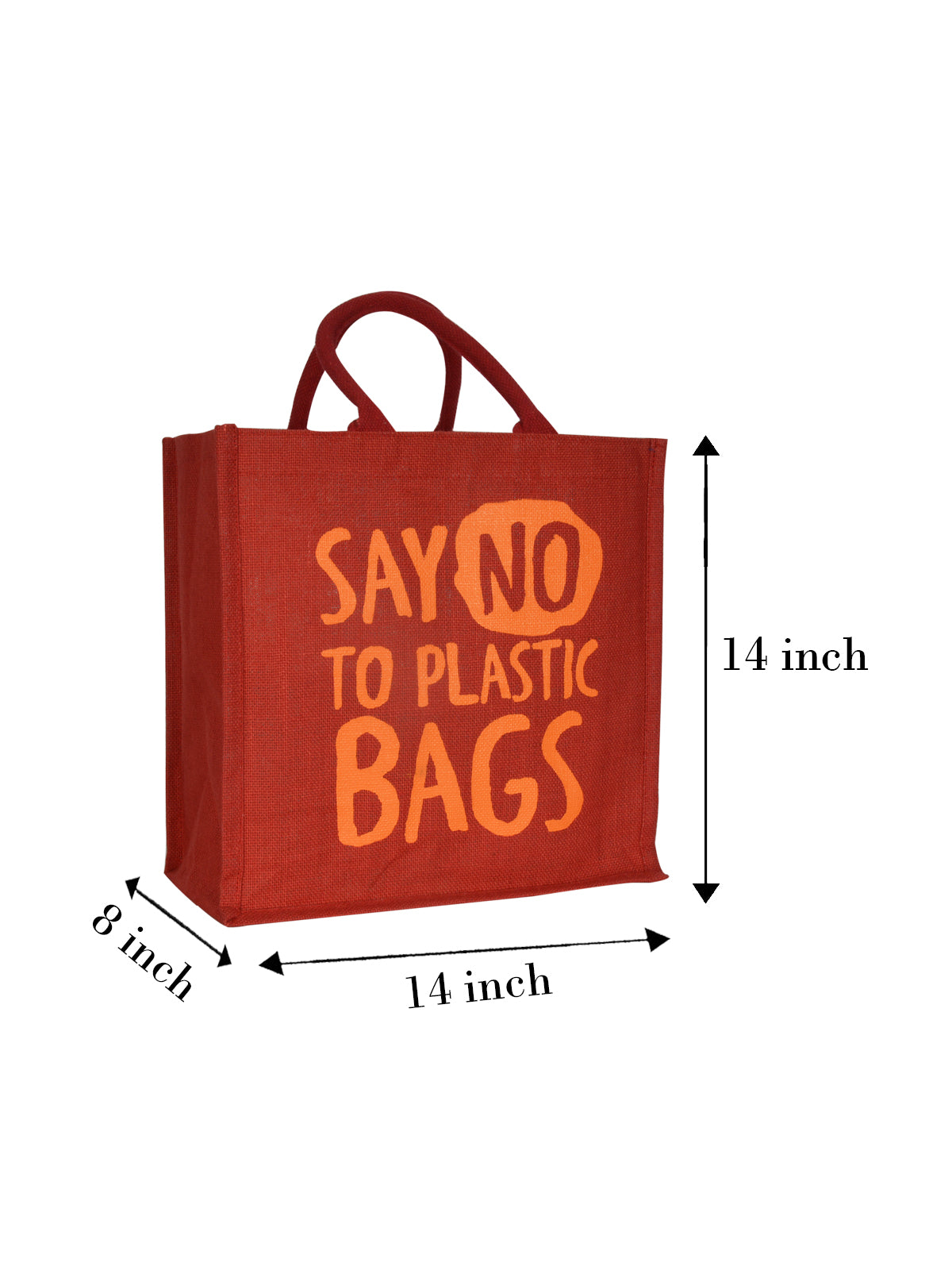 SAY NO 14X14 ZIPPER (B-200-RED)