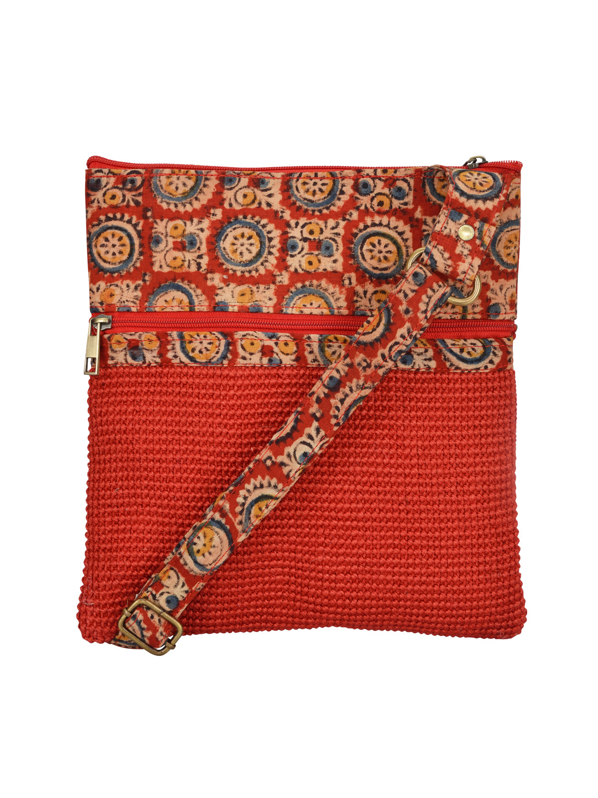 JUTE COTTAGE DOBBY SLING BAG MEDIUM, SUSTAINABLE, ECO-FRIENDLY, 100% GENUINE, STYLISH JUTE BAG (BLACK 11X9)