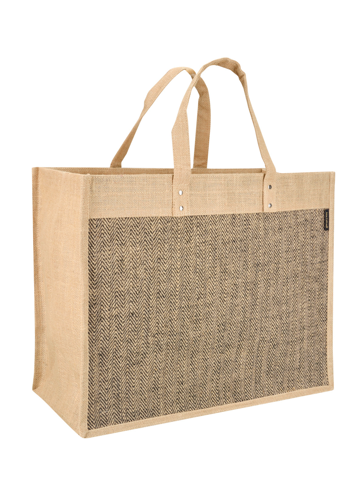 16 X 20 X 9 - HERRINGBONE ZIPPER WITH BOTTOM BOARD (B-226-BLACK)