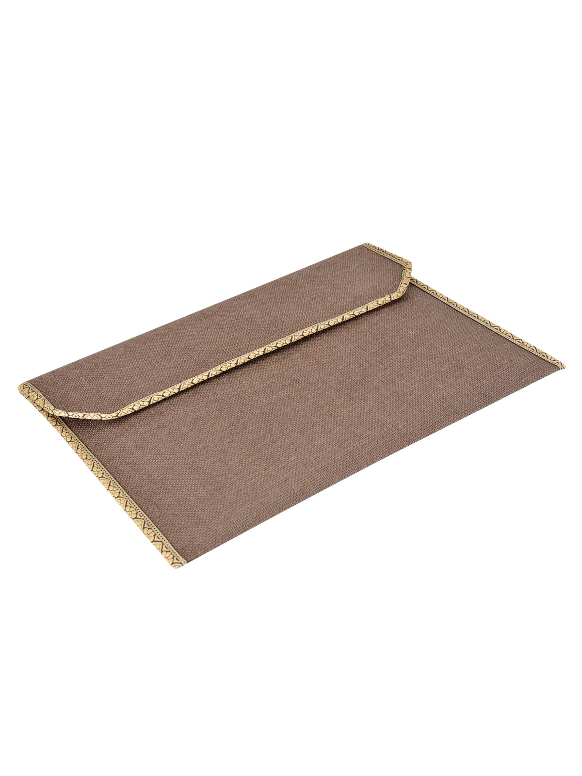 FOLDER WITH FULL FLAP ZIPPER (A-016-BROWN)
