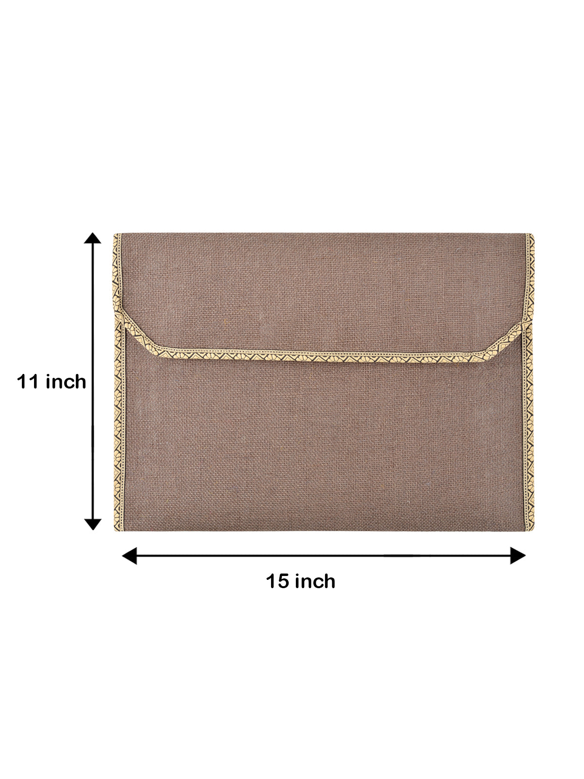 FOLDER WITH FULL FLAP ZIPPER (A-016-BROWN)