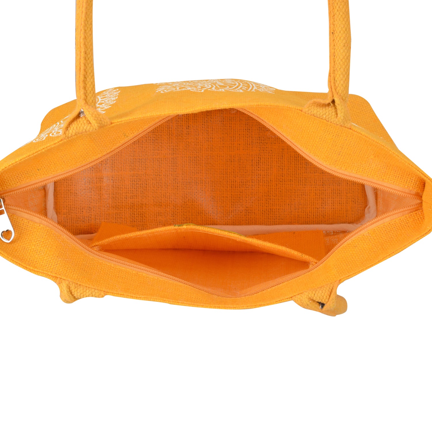 MANGO PRINT JUTE BAG (D-213-YELLOW)