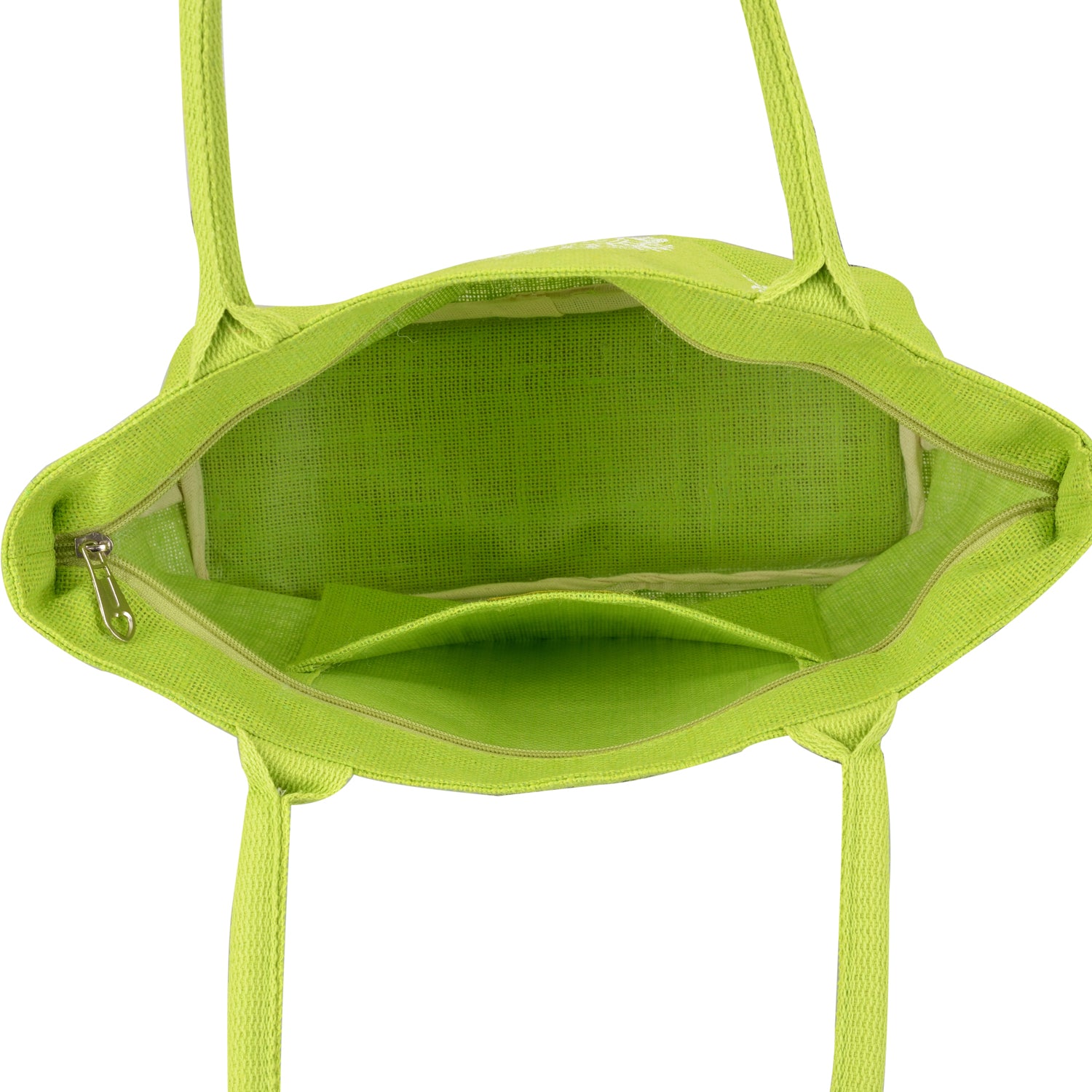 MANGO PRINT JUTE BAG (D-213-GREEN)