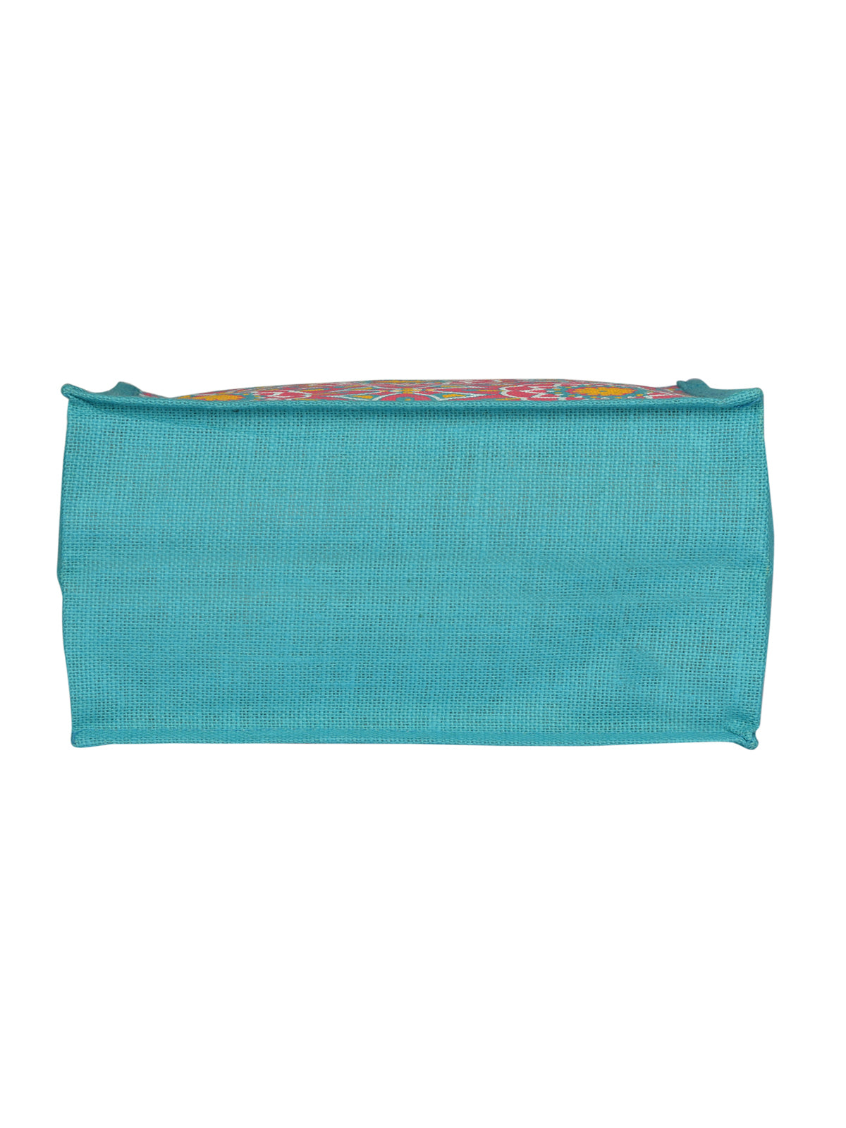14 X 14 X 7 - MUGHAL PRINT ZIPPER (B-189-TURQUOISE BLUE)