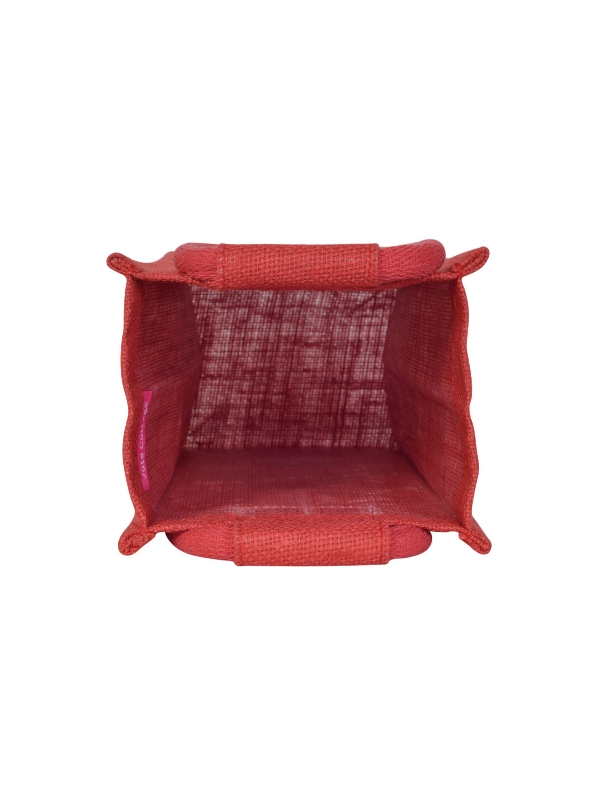 JUTE COTTAGE BOTTLE BAG WARLI PRINT, SUSTAINABLE, ECO-FRIENDLY, 100% GENUINE, STYLISH JUTE BAG (RED 14X5X4.5)