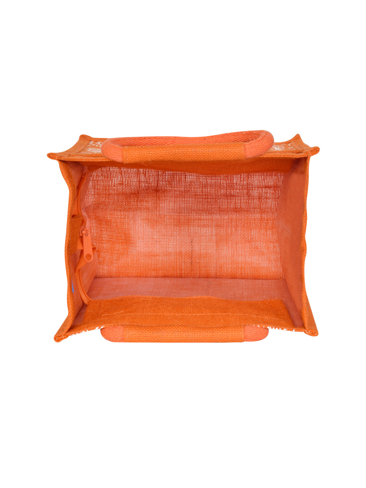 11 X 10 X 7 - PAISLEY PRINT ZIPPER LUNCH (B-169-ORANGE)