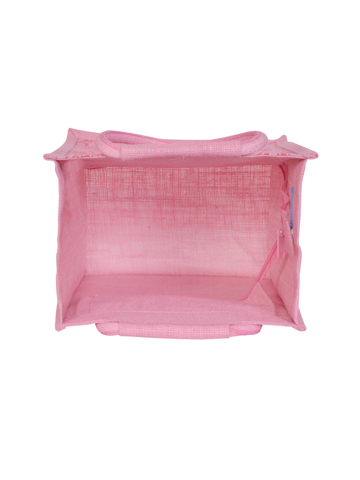 11 X 10 X 7 - PAISLEY PRINT ZIPPER LUNCH (B-169-BABY PINK)