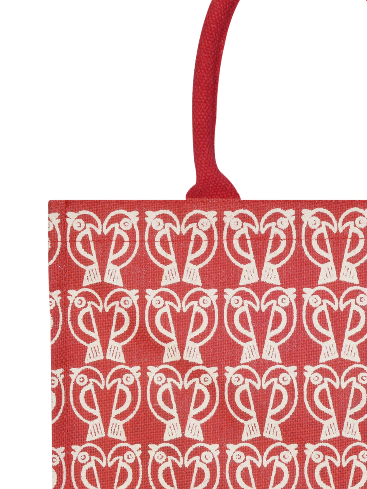 14 X 14 X 7 - PARROT PRINT ZIPPER (B-101-RED)