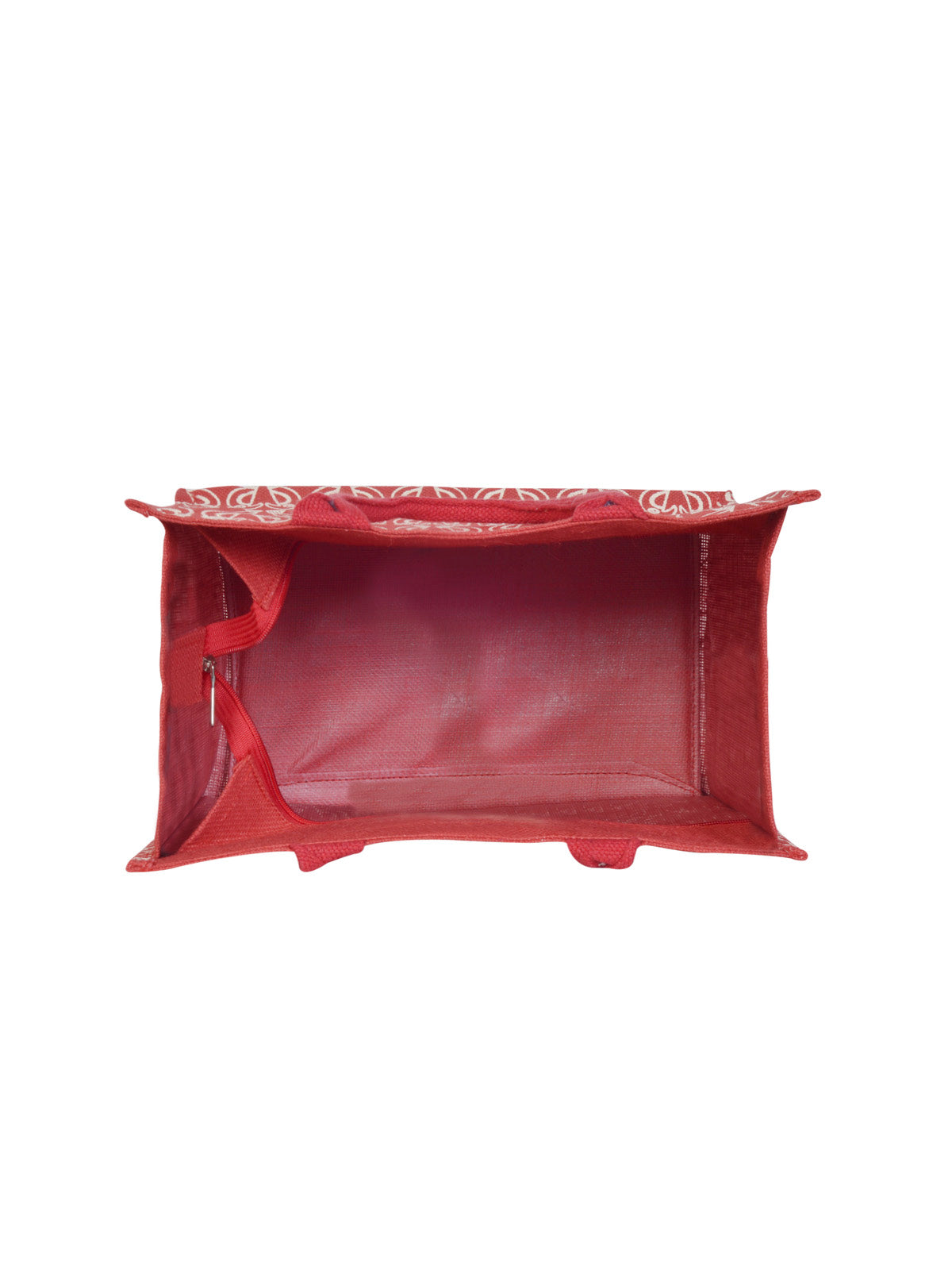 14 X 14 X 7 - PARROT PRINT ZIPPER (B-101-RED)