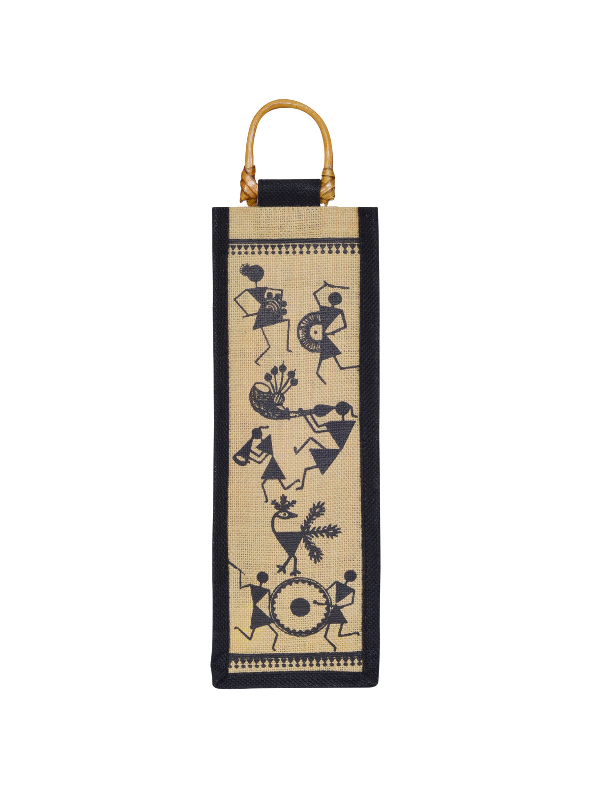 BOTTLE BAG WARLI PRINT 2