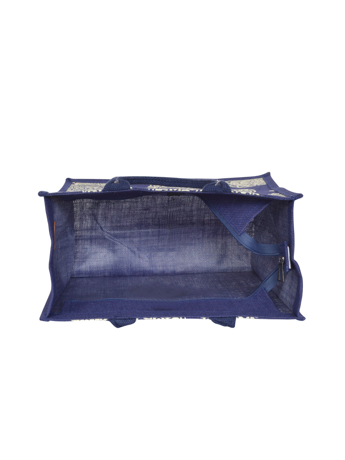 14 X 14 X 8 - FLORAL CHAKRA PRINT ZIPPER (B-165-BLUE)