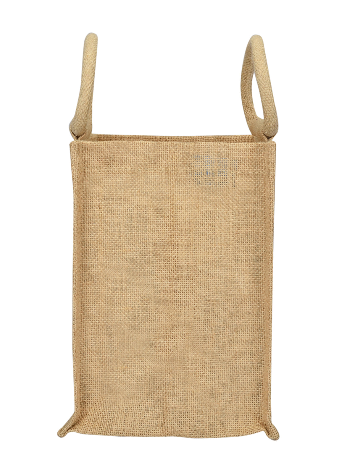 10 X 10 X 7 - SPOON & FORK PRINT LUNCH BAG ZIPPER (B-184-NATURAL)