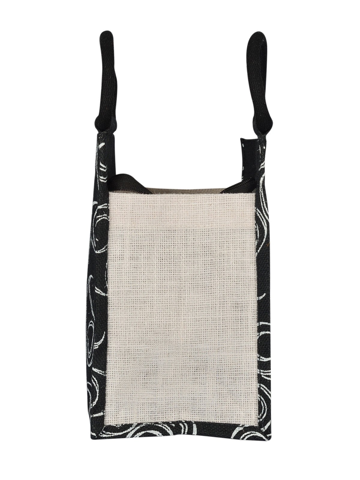 10 X 10 X 6 - ALL OVER ZIPPER LUNCH (B-022-BLACK)