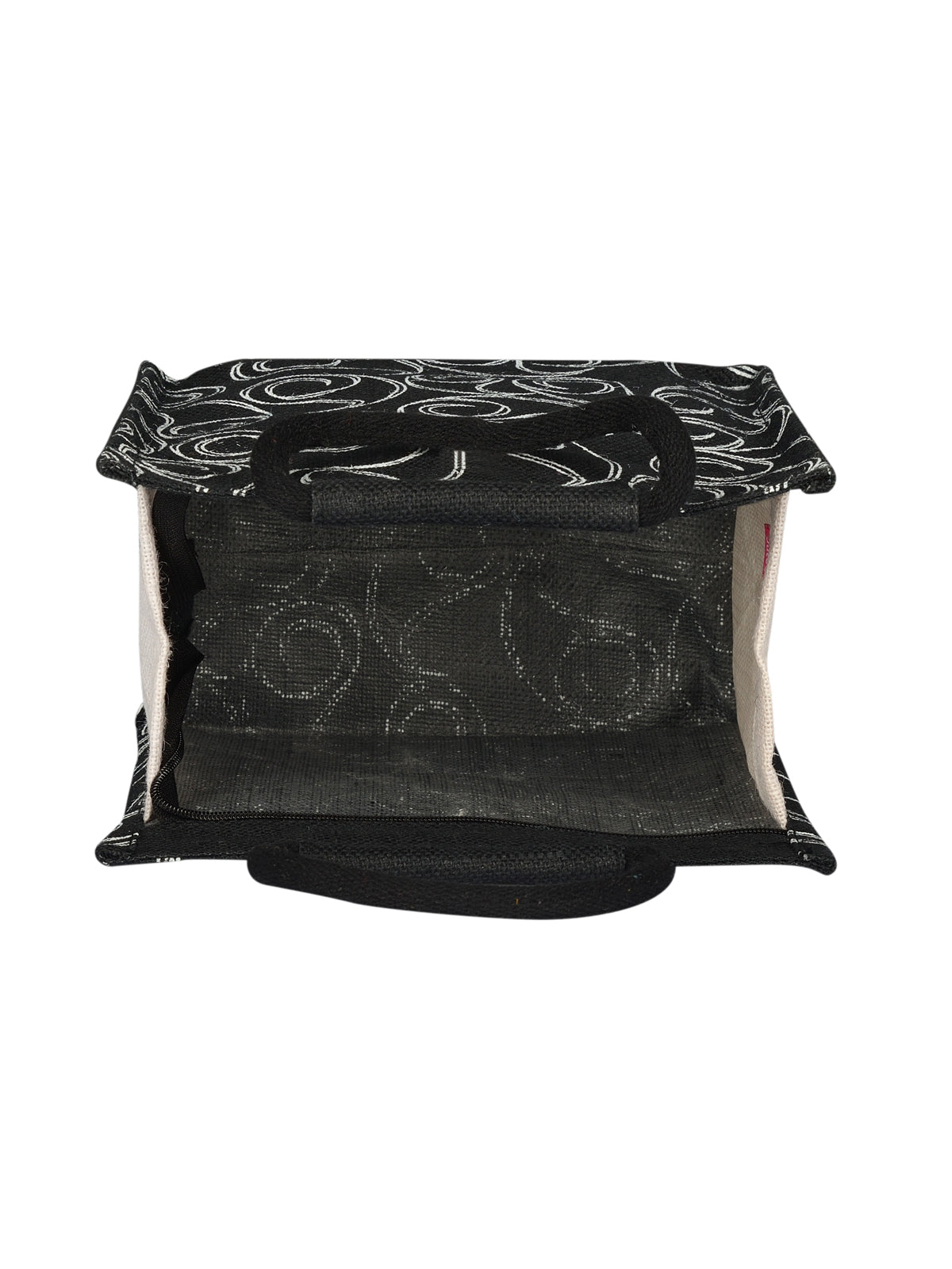 10 X 10 X 6 - ALL OVER ZIPPER LUNCH (B-022-BLACK)