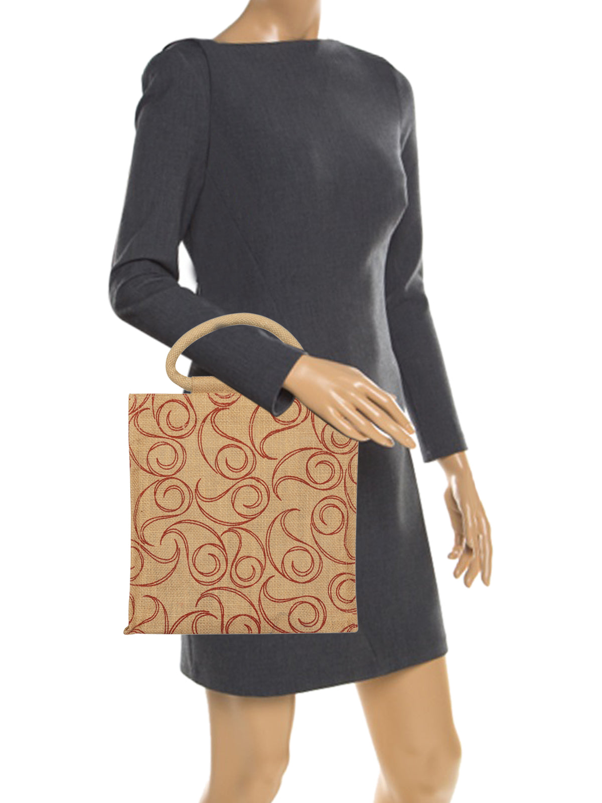 10 X 10 X 6 - ALL OVER ZIPPER LUNCH (B-022-NATURAL)