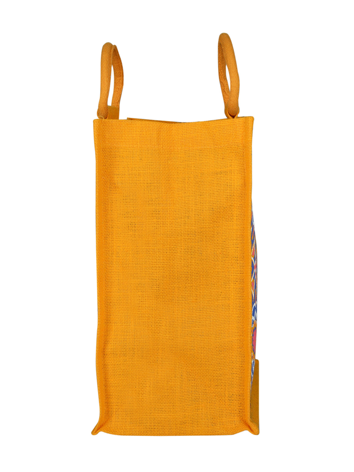 14 X 14 X 7 - MUGHAL PRINT ZIPPER (B-189-YELLOW)