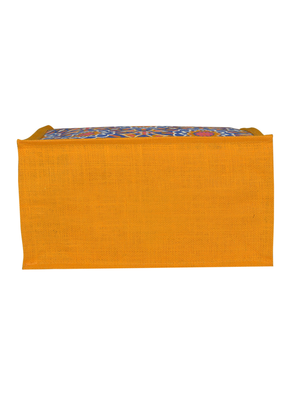 14 X 14 X 7 - MUGHAL PRINT ZIPPER (B-189-YELLOW)